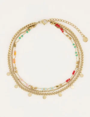My Jewellery Enkelbandje 3 dubbel gekleurd MJ05213