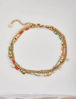 My Jewellery Enkelbandje 3 dubbel gekleurd MJ05213