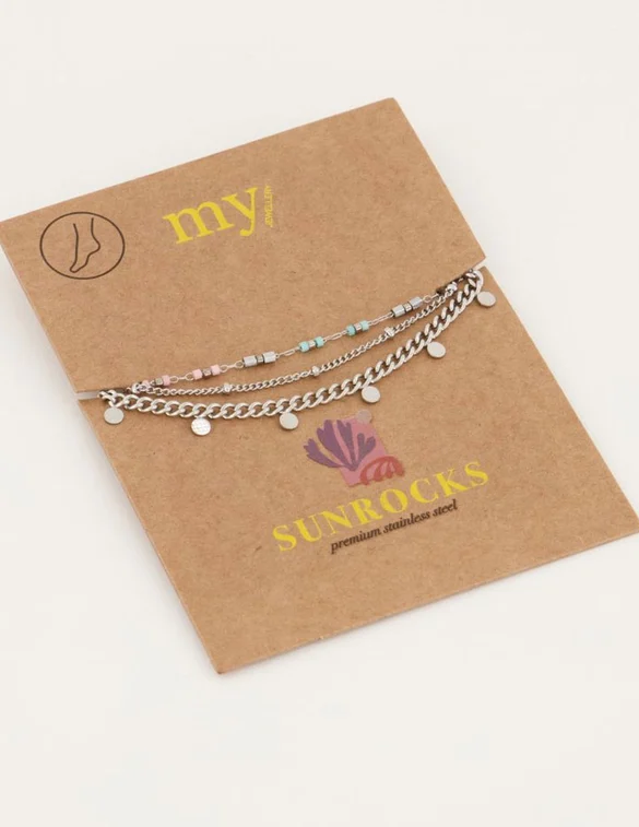 My Jewellery Enkelbandje 3 dubbel gekleurd MJ05213