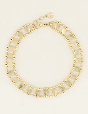 My Jewellery Enkelbandje dubbel muntjes MJ03295