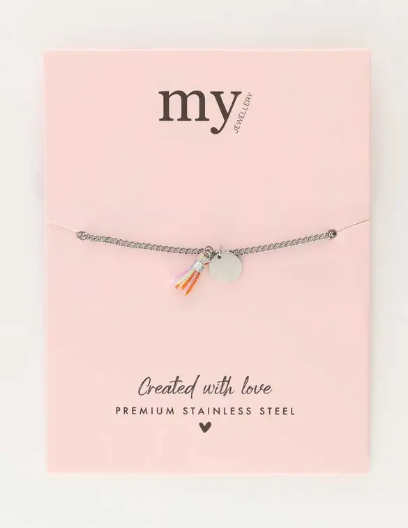 My Jewellery Fine coin and tassel bracelet MJ10648