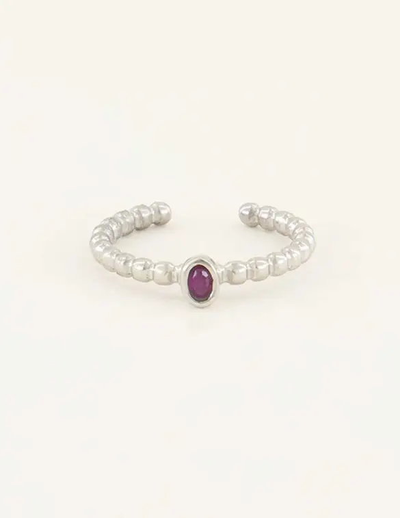 My Jewellery Geboortesteen ring MJ03895 - JUL
