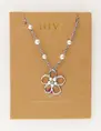 My Jewellery island flower pearl necklace MJ10807