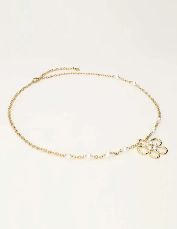 My Jewellery island flower pearl necklace MJ10807