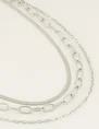 My Jewellery Ketting drielaags schakels MJ04875