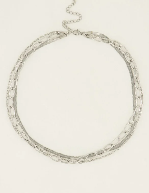 My Jewellery Ketting drielaags schakels MJ04875