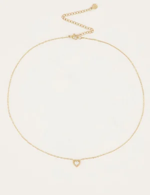 My Jewellery Ketting Hartje Strass MJ04777