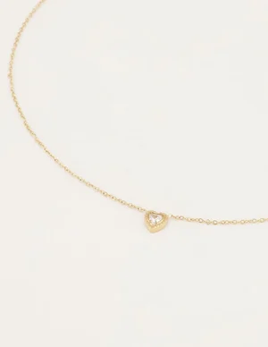 My Jewellery Ketting Hartje Strass MJ04777