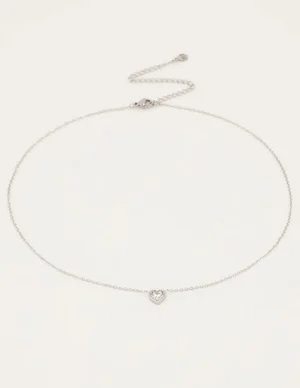 My Jewellery Ketting Hartje Strass MJ04777