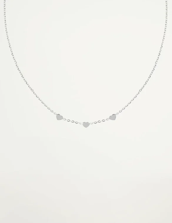 My Jewellery Ketting met 3 hartjes Zilver ONESIZE MJ019011500