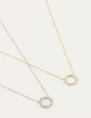 My Jewellery Ketting Open Rondje Strass MJ04776