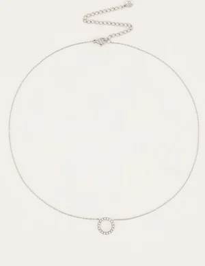 My Jewellery Ketting Open Rondje Strass MJ04776