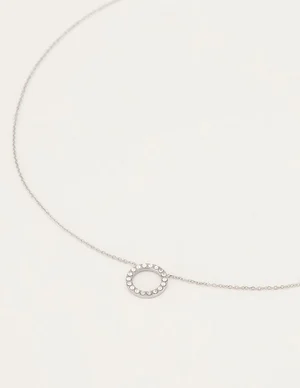 My Jewellery Ketting Open Rondje Strass MJ04776
