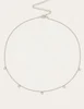 My Jewellery Ketting vijf strass steentjes MJ04774