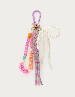 My Jewellery Keychain lilac pearl bow cord MJ12791