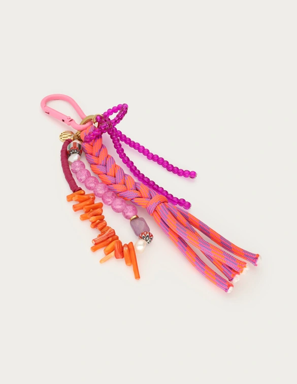My Jewellery Keychain pink bow cord MJ12790