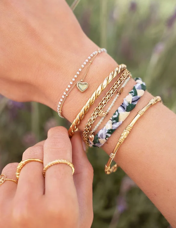 My Jewellery Mintgroene Gevlochten Armband MJ05103