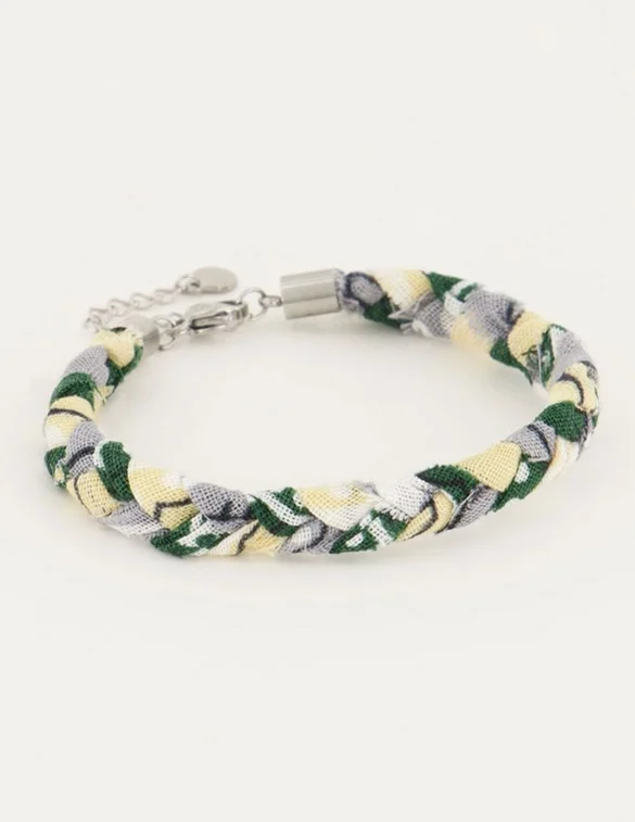 My Jewellery Mintgroene Gevlochten Armband MJ05103