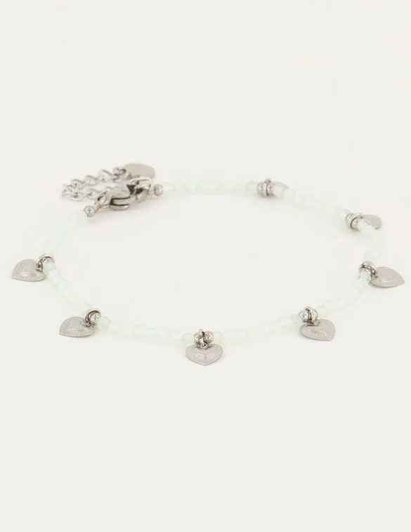 My Jewellery Mintgroene Gevlochten Armband MJ05103