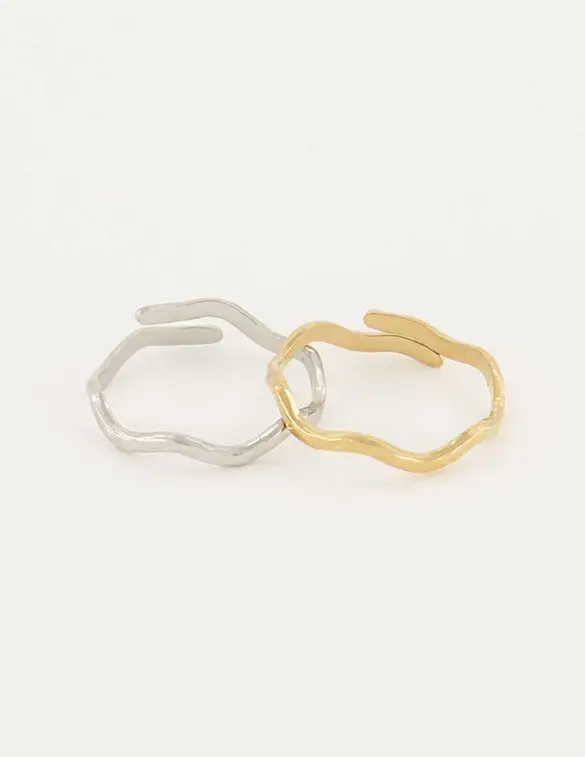 My Jewellery Mix ring golf structuur MJ04891