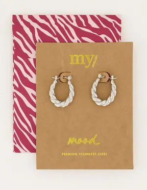 My Jewellery Mood oorringen gedraaid ovaal MJ05819