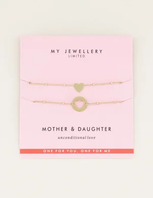 My Jewellery Mother & Daughter Bracelet Goud ONESIZE MJ008881200