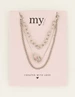 My Jewellery Necklace 3 layers chains MJ07693