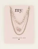 My Jewellery Necklace 3 layers chains MJ07693