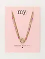 My Jewellery Necklace 3 layers miyuki pink MJ10237