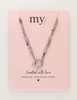 My Jewellery Necklace 3 layers pink MJ12201