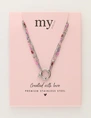 My Jewellery Necklace 3 layers pink MJ12201
