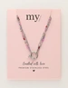My Jewellery Necklace 3 layers pink MJ12201