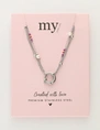 My Jewellery Necklace 3 layers red pearl MJ12202