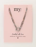 My Jewellery Necklace 3 layers taupe MJ12200