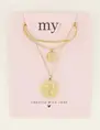 My Jewellery Necklace 3 layers with charms MJ08091