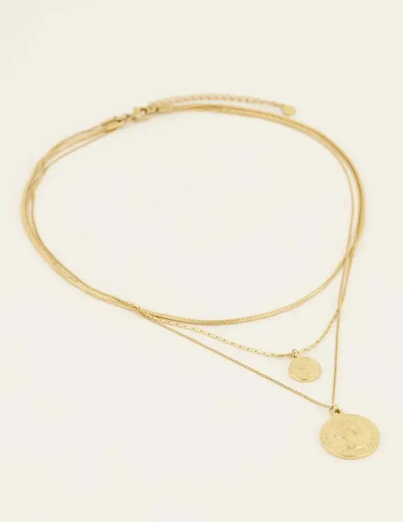 My Jewellery Necklace 3 layers with charms MJ08091