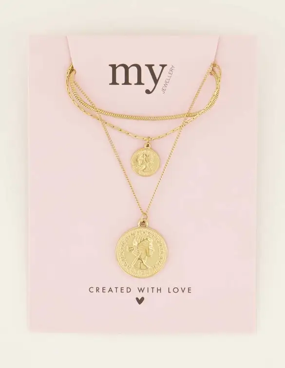 My Jewellery Necklace 3 layers with charms MJ08091