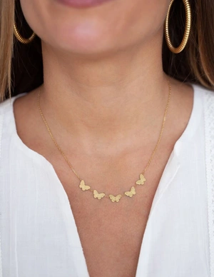 My Jewellery Necklace 5 butterflies MJ10984