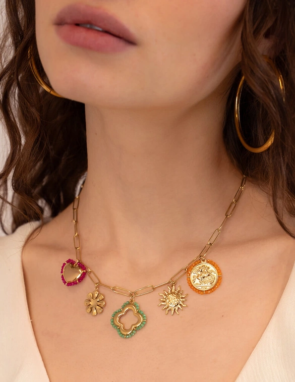 My Jewellery Necklace beaded charms MJ12617