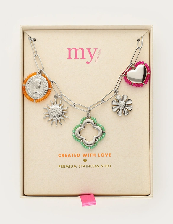 My Jewellery Necklace beaded charms MJ12617