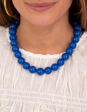 My Jewellery Necklace beads big blue MJ13957