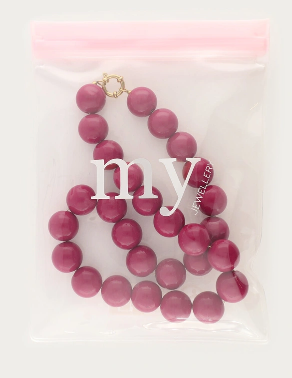 My Jewellery Necklace beads big fuchsia MJ14423