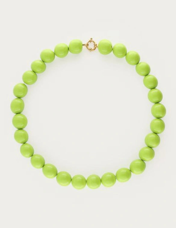 My Jewellery Necklace beads big green MJ13955