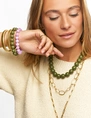 My Jewellery Necklace beads big olive green MJ14424
