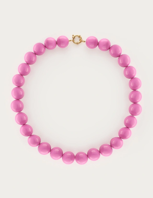 My Jewellery Necklace beads big pink MJ13953