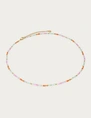 My Jewellery Necklace beads blue orange MJ13749