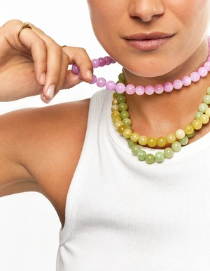My Jewellery Necklace beads green MJ14555