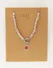 My Jewellery Necklace beads green with lock MJ10728