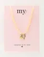 My Jewellery Necklace beads lock orange MJ10086