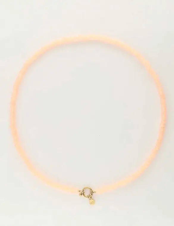 My Jewellery Necklace beads lock orange MJ10086
